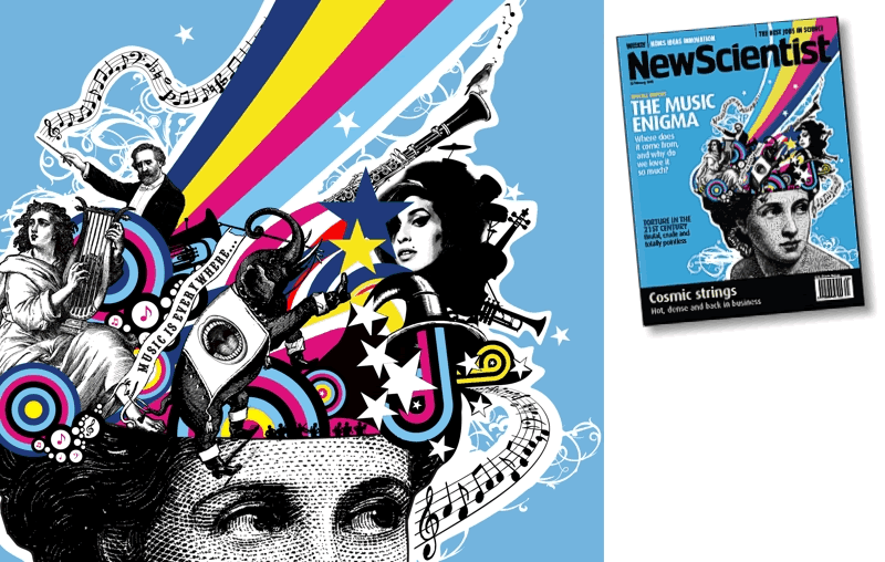 Ilustración para la portada de la revista NewScientist